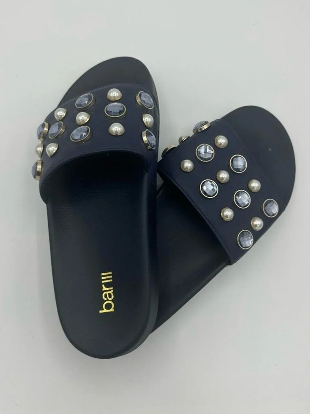 Bar Ill Rhinestone Slides - Picture 2 of 5